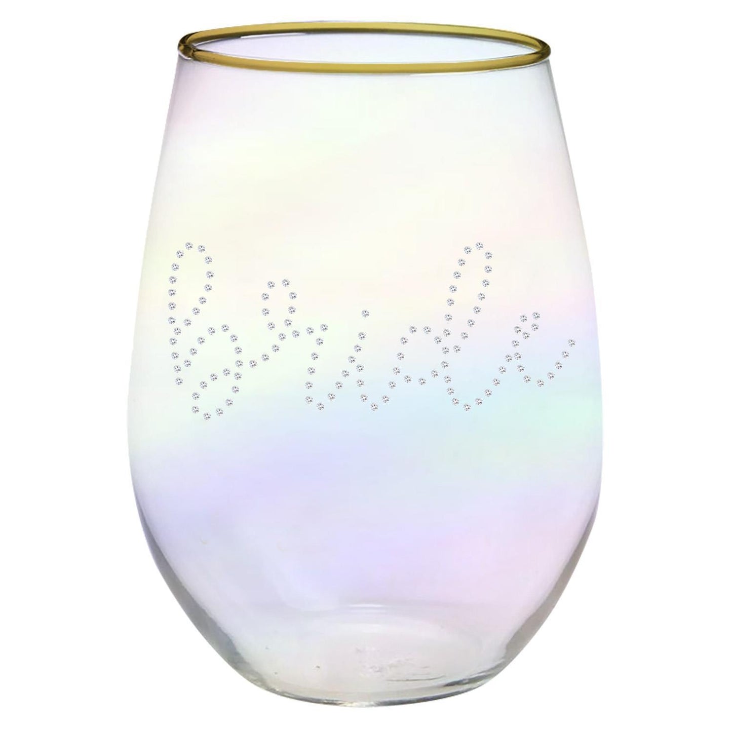 Bride Stemless Wine Glass