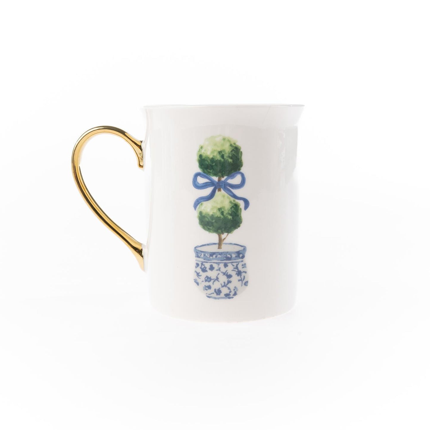 Gold Handle Topiary Mug