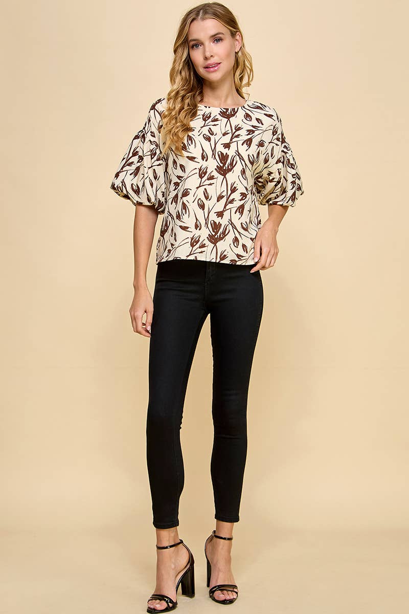 Bella Balloon Sleeve Top