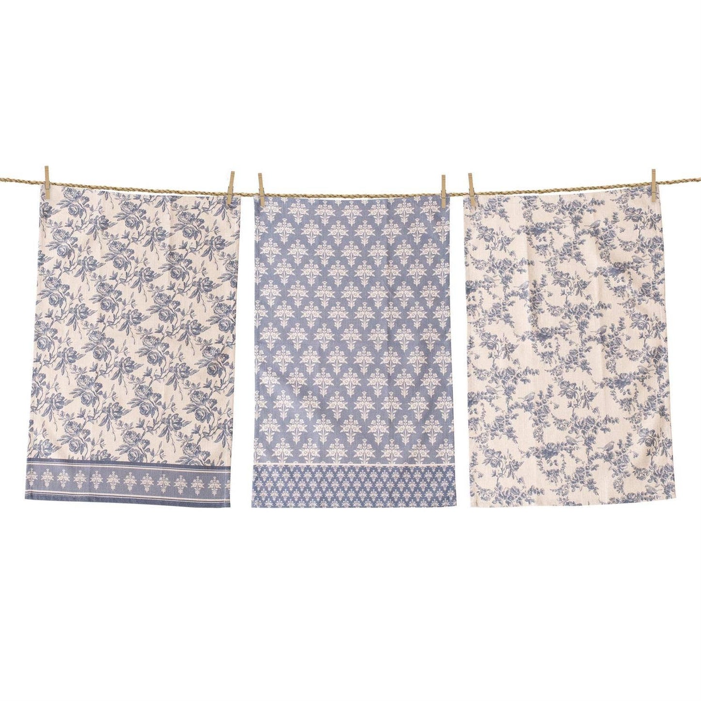 Tea Towels - French Blue (Set Of 3)