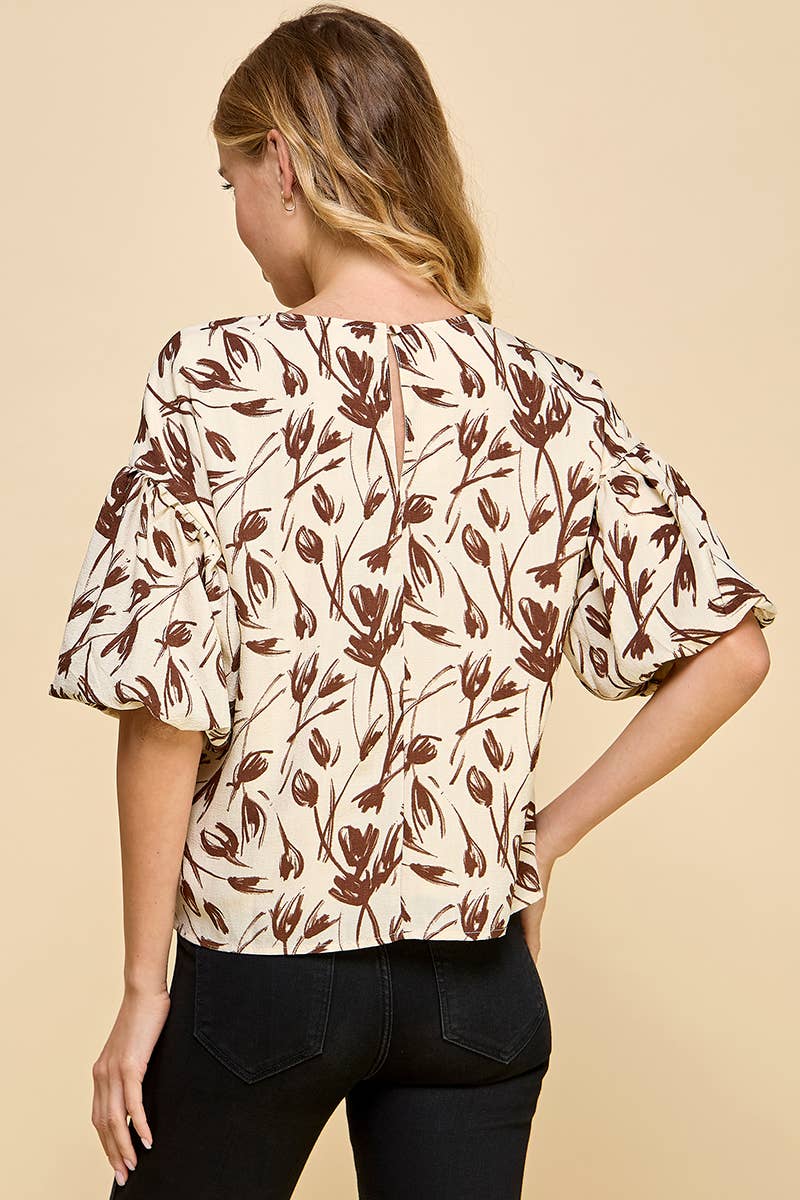 Bella Balloon Sleeve Top