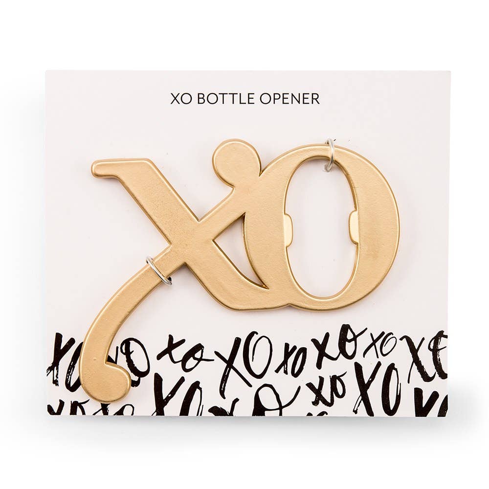 Gold XO Bottle Opener Favor