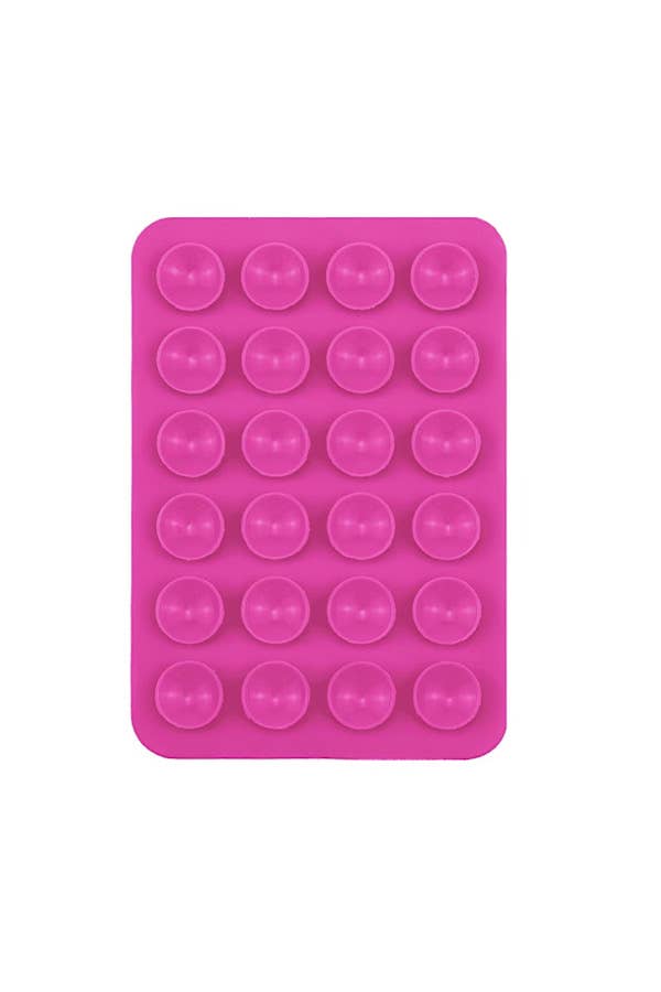 Phone Silicone Suction Case Mount: Pink