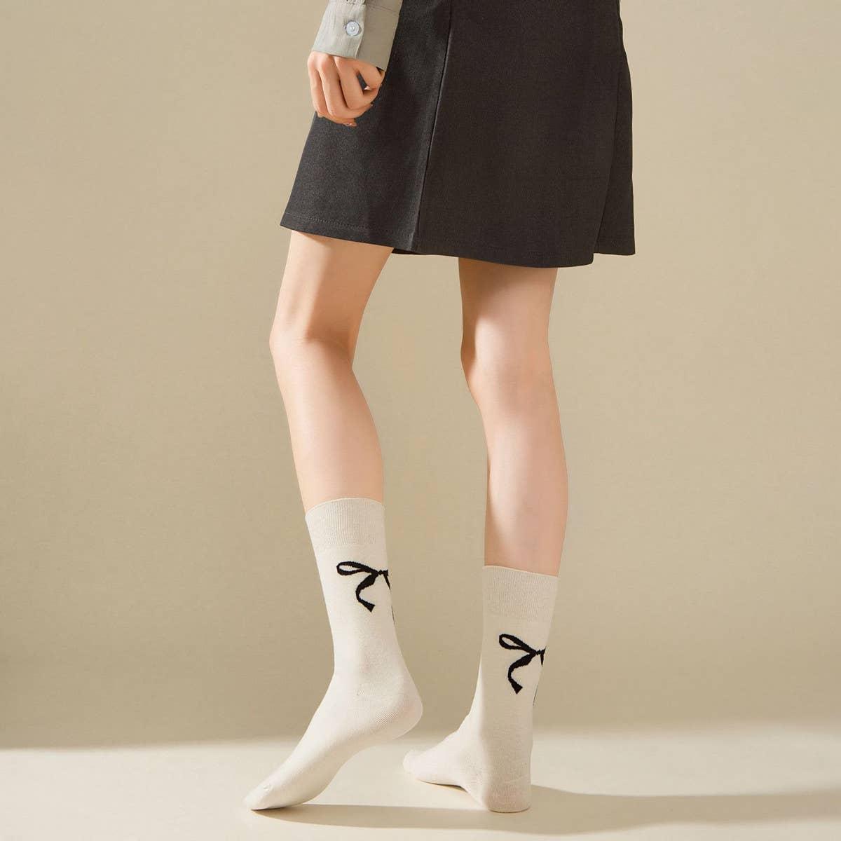 BOWKNOT Socks Ivory
