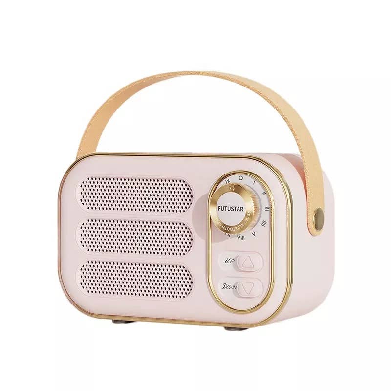 Vintage Speaker -White: Blue