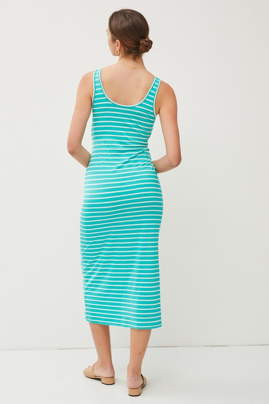 Addison Striped Tank Midi Dress