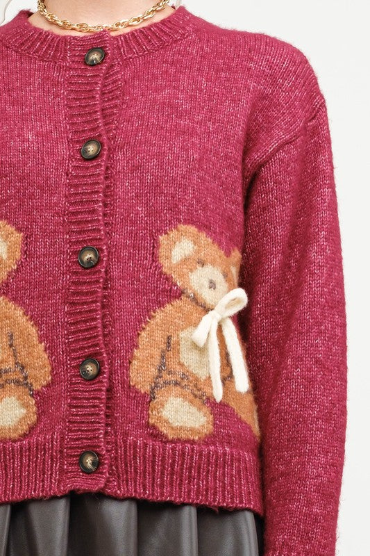 Melanie Teddy Bear Cardigan