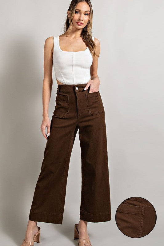 Rachel Soft Washed Wide Leg Pants