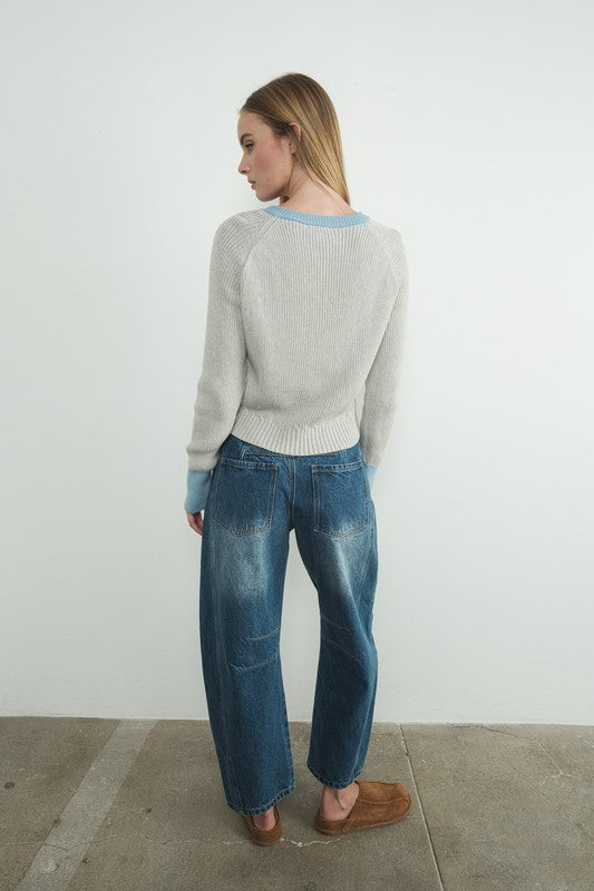 Ashlyn Denim Barrel Pants