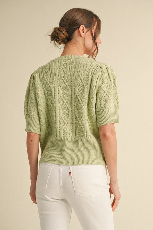 Sophie Sage Knit Top