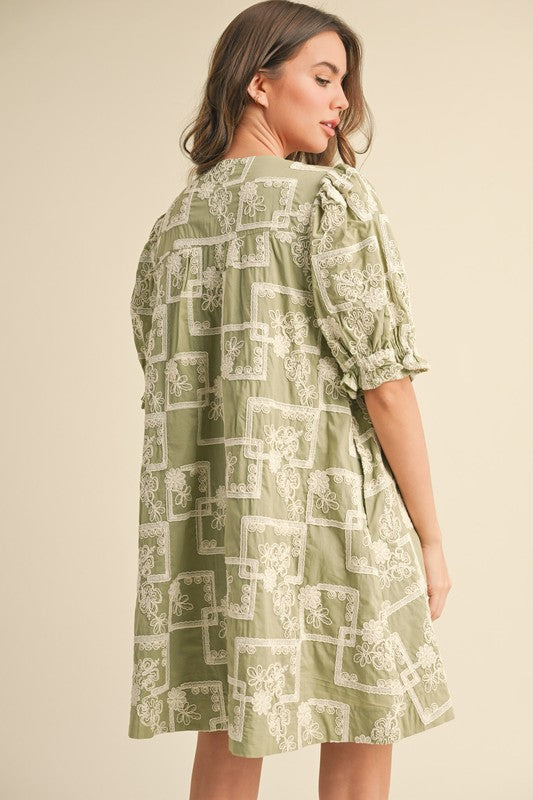 Camilla Embroidered Shift Dress