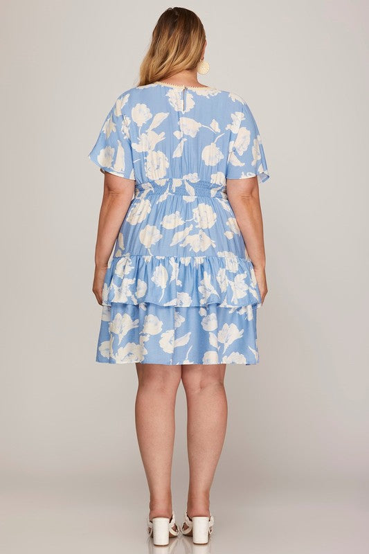 Camille Floral Plus size Dress