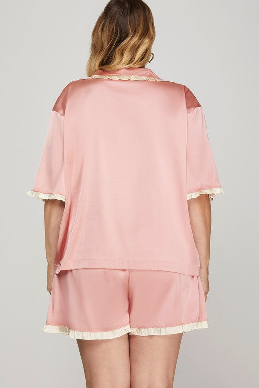 Luna Satin Plus Pajamas set