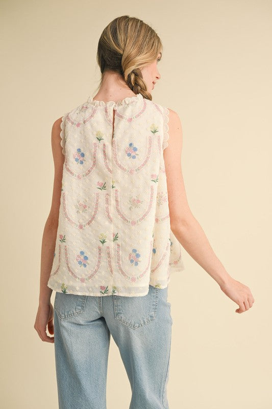 Annie Floral Embroidered Top