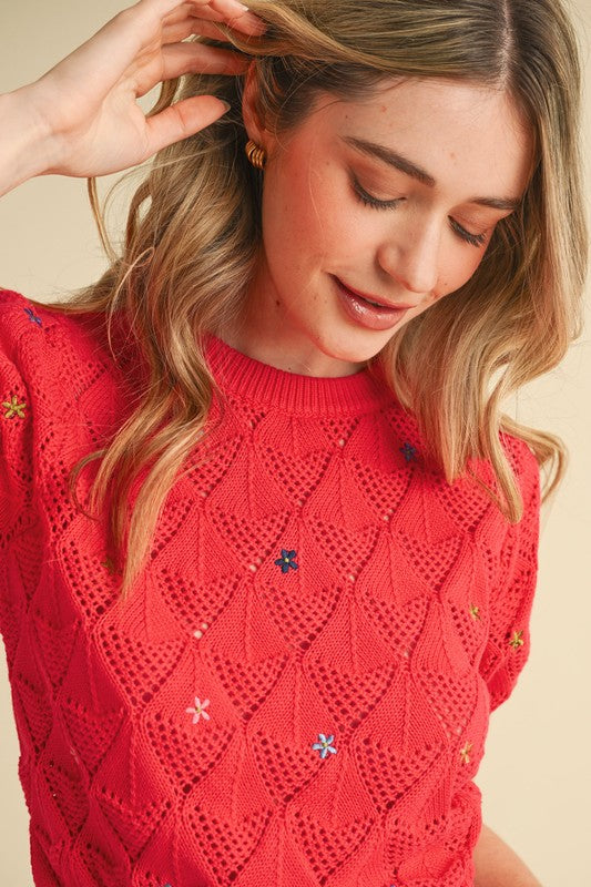 Scarlett Short Sleeve Sweater