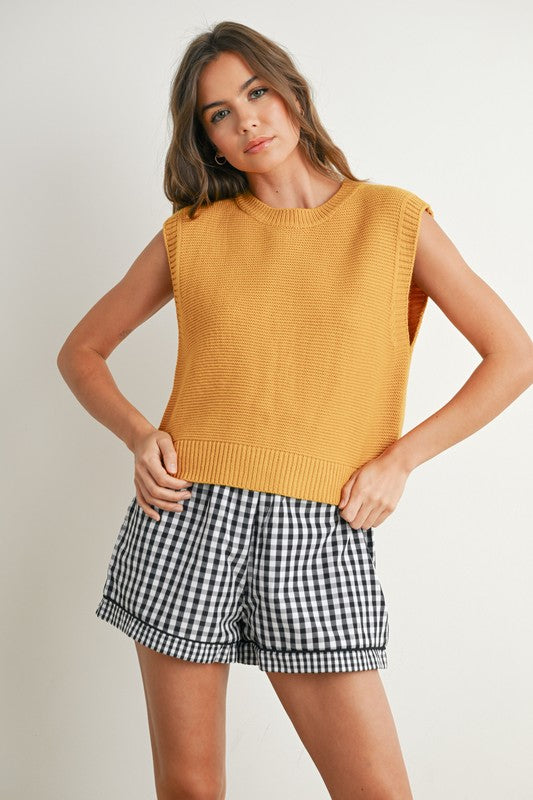 Lindsey Tie Back Sleeveless Sweater