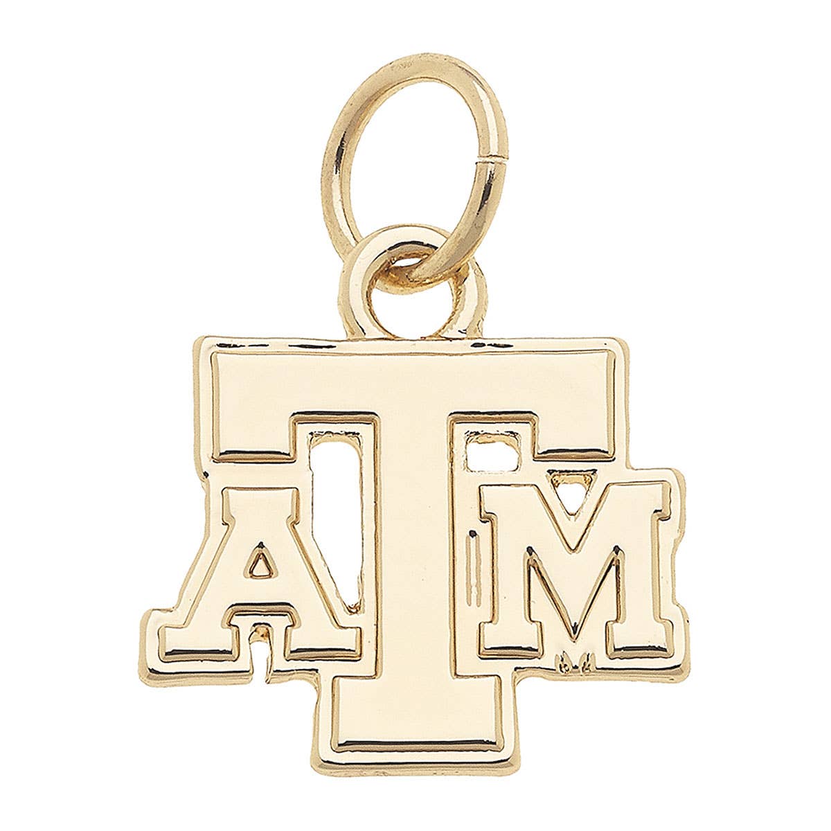 Texas A&M Aggies Shiny Gold Logo Charm