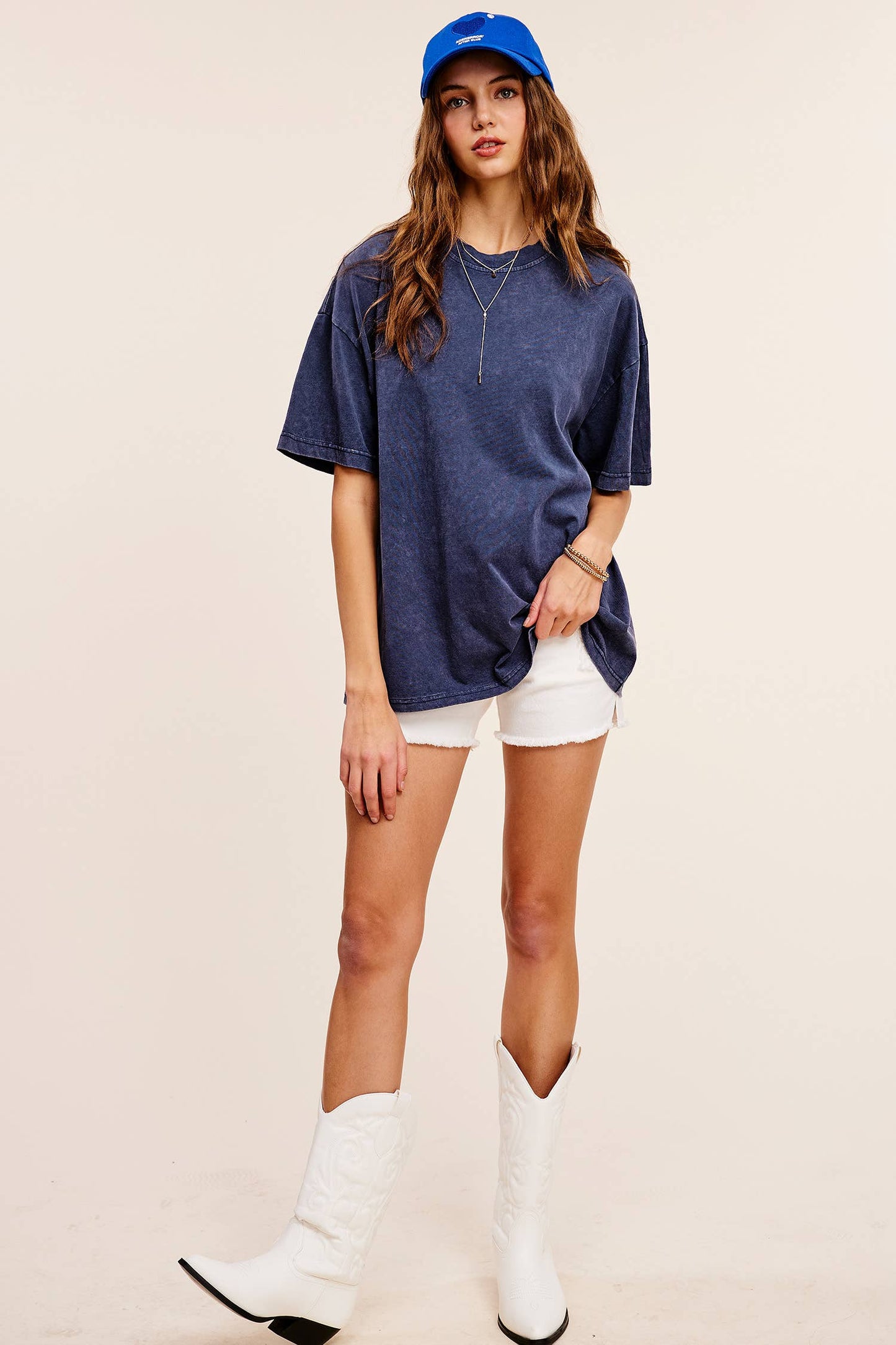 Sadie Mineral Wash Boxy Tee