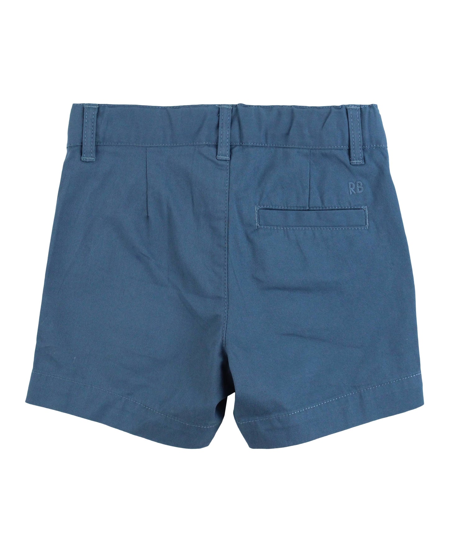 Indigo Stretch Chino Shorts: Blue