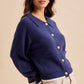 BEAGLE KNITTED CARDIGAN: DUSTED OLIVE / L
