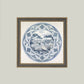 Garden View Design Framed Antique Art: 5x5