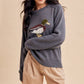 MALLARD DUCK KNITTED SWEATER: DARK FLAX / L
