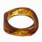 Brown Bold Marble Bangle Bracelet