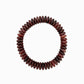 Autumn Wide Disc Marble Beaded Stretch Bracelets: Burgundy