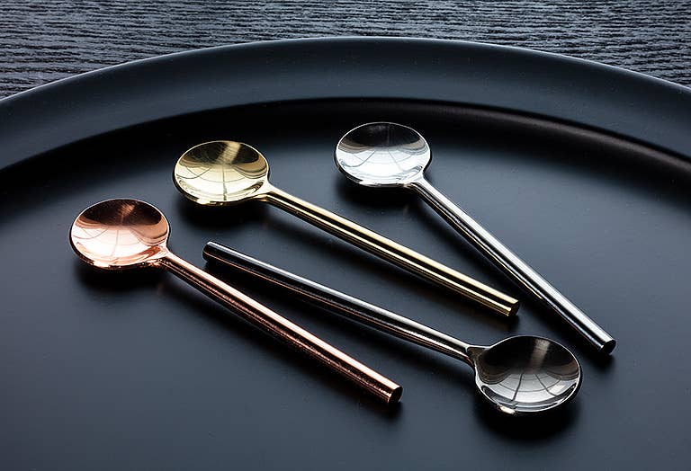 Modern Sm Spoon-Gold-4.5" L