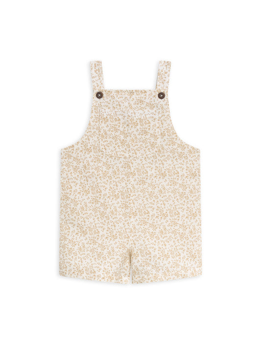 Kids Orin Linen Overall Shorts - Velma Floral