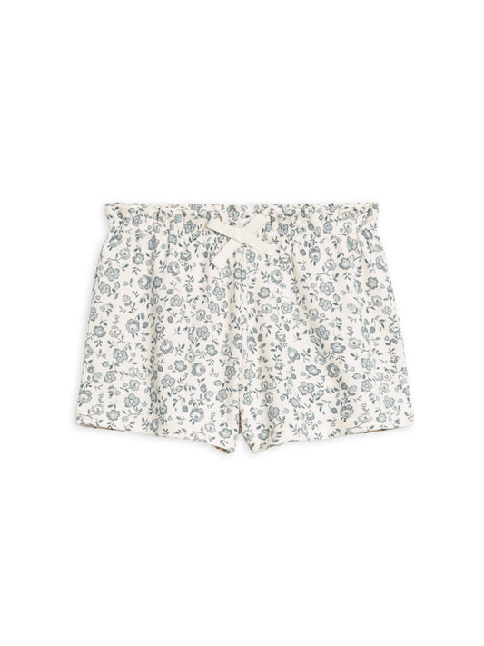 Organic Kids Fay Ruffle Waist Short - Lena Floral / Mist