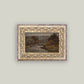 Autumn River Framed Antique Art: 20x11