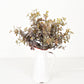 530077- 16in Plastic Sweetgum Leaves Bush-Flocked Sage/Brown