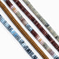 Neutral Color Wide Marble Beaded Necklace: Burgundy