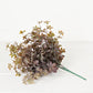 530077- 16in Plastic Sweetgum Leaves Bush-Flocked Sage/Brown