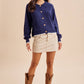 BEAGLE KNITTED CARDIGAN: DUSTED OLIVE / S