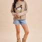 MALLARD DUCK KNITTED SWEATER: DARK FLAX / L