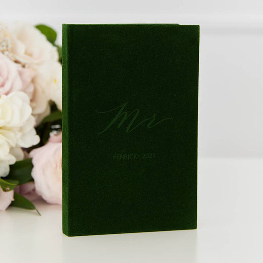 Velvet Vow Pocket Notebook - Mr: White