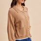 BEAGLE KNITTED CARDIGAN: DUSTED OLIVE / L
