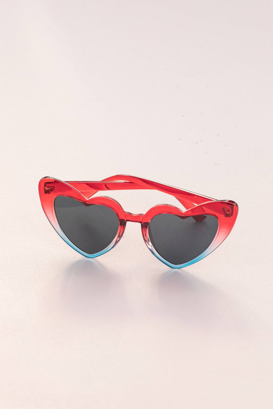 July 4 Fourth of July Heart Sunglasses: Retro Heart RWB