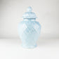 Light Blue Textured Ginger Jar - Large