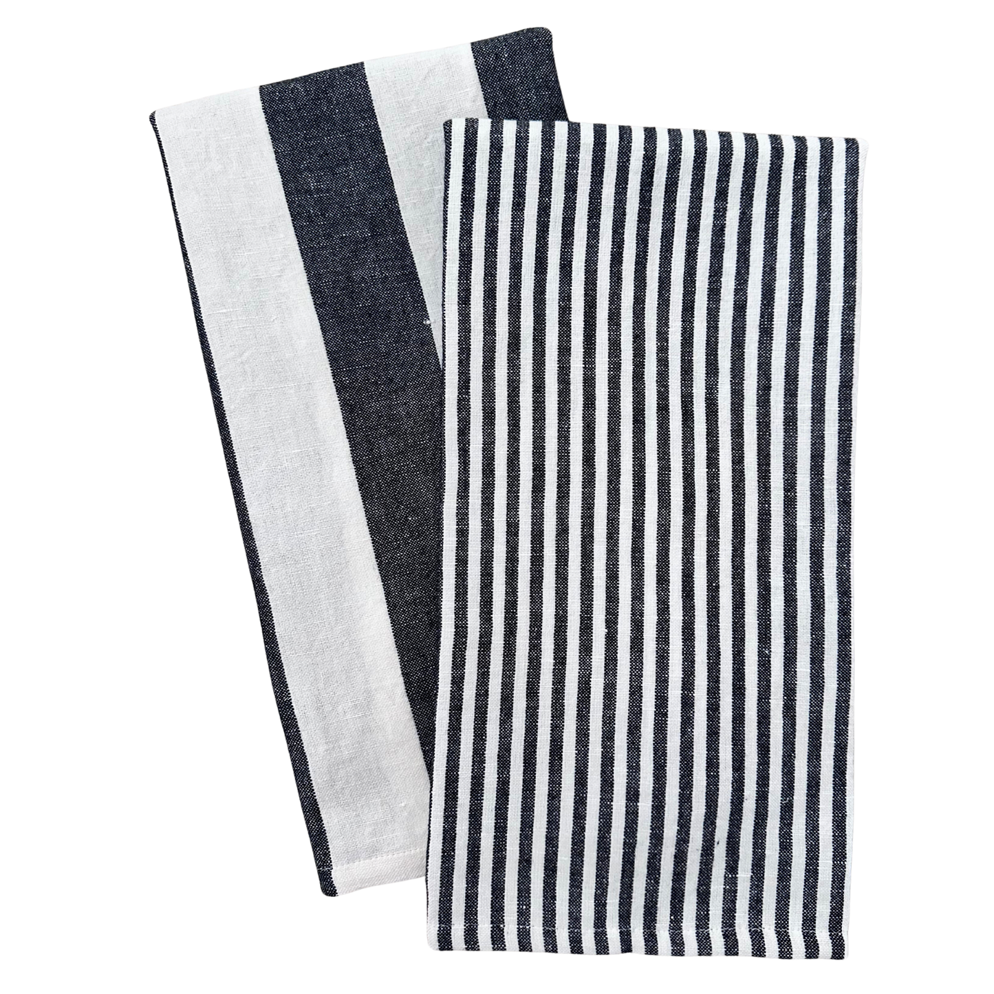 Stripe Tea Towel Set: Green