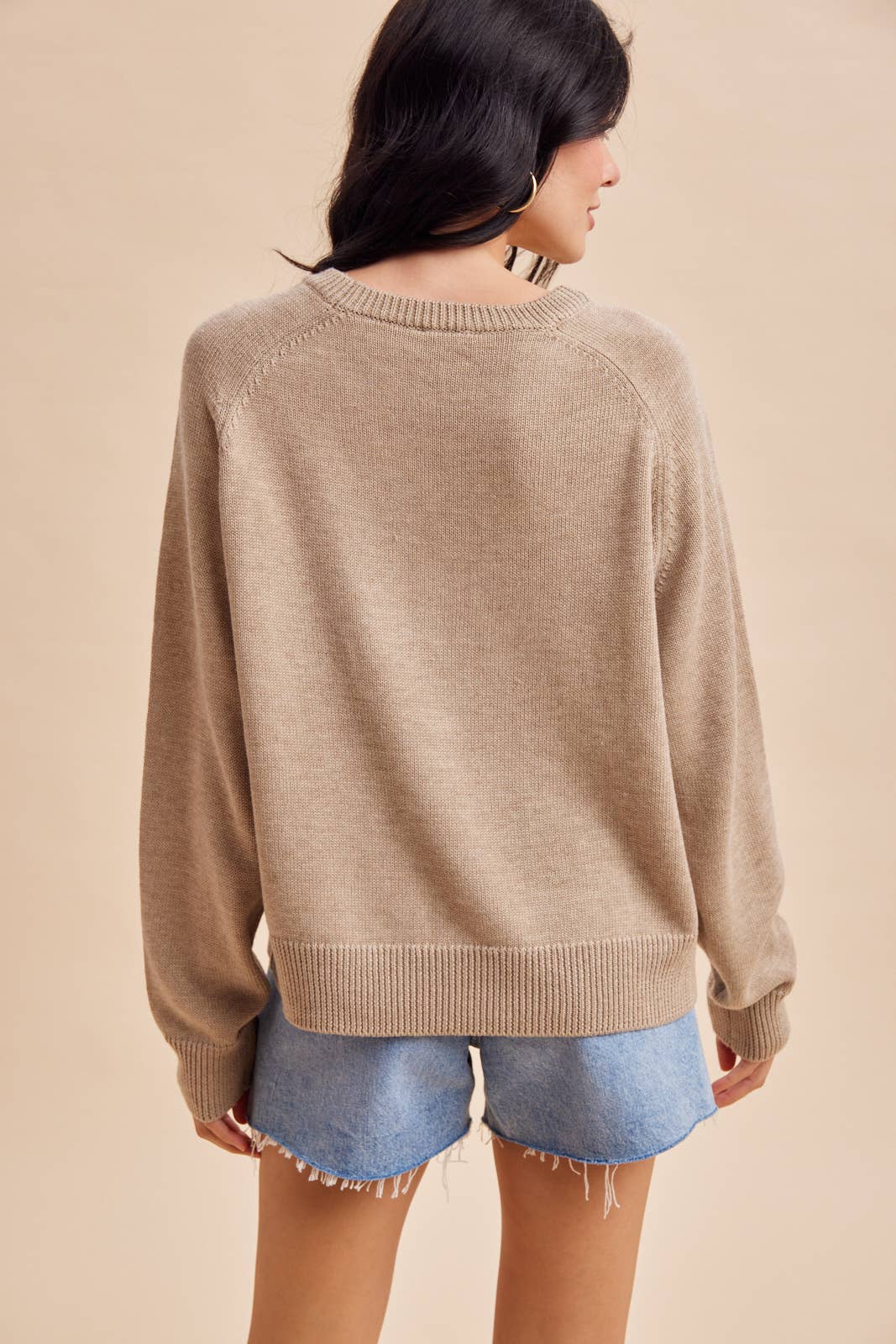 MALLARD DUCK KNITTED SWEATER: DARK FLAX / M