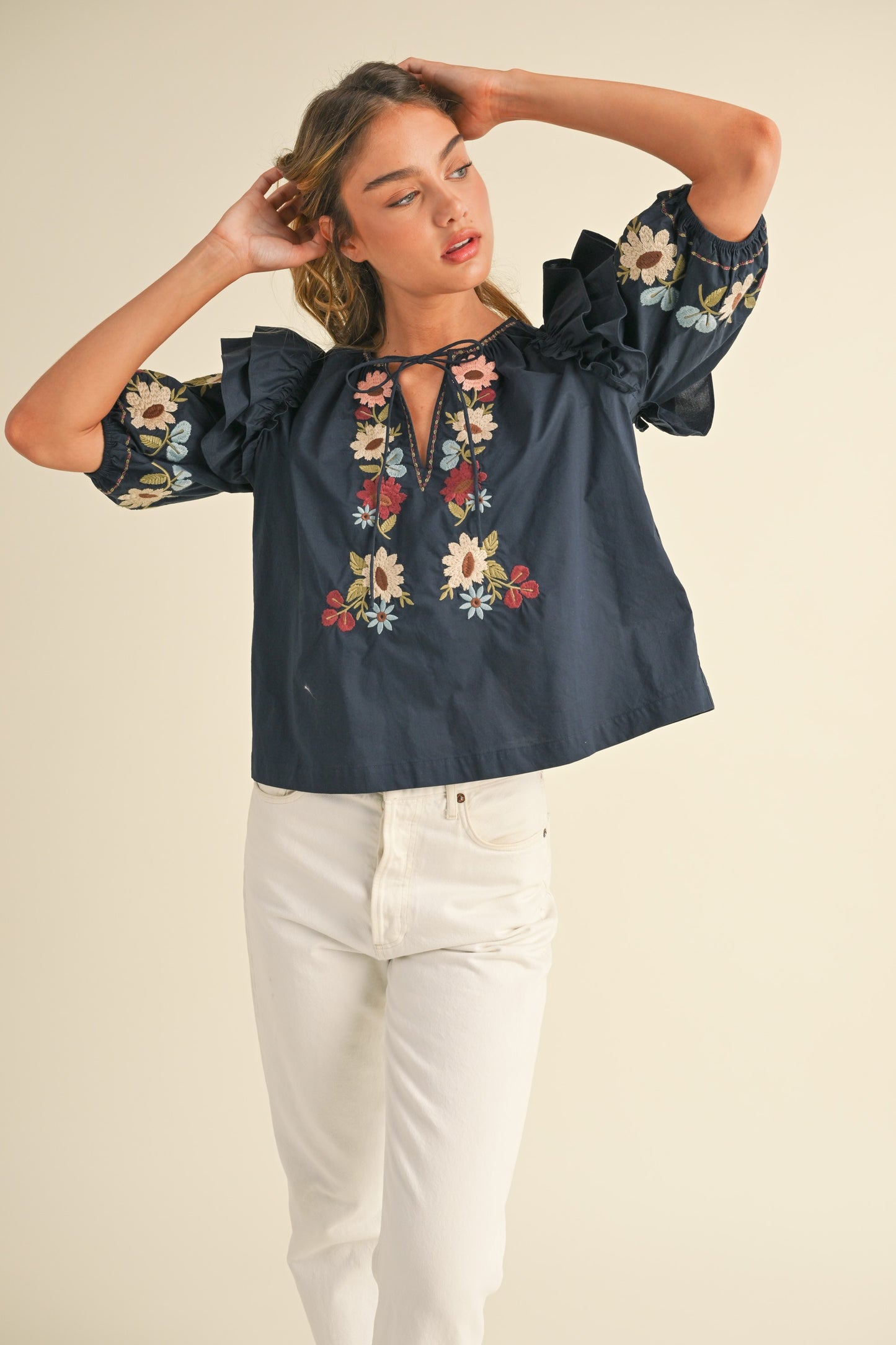 Mable Embroidered Top