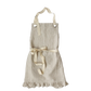 Ruffle Pin Stripe Apron: Blue