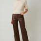 Round Neck Puff Sleeve Sweater Ivory