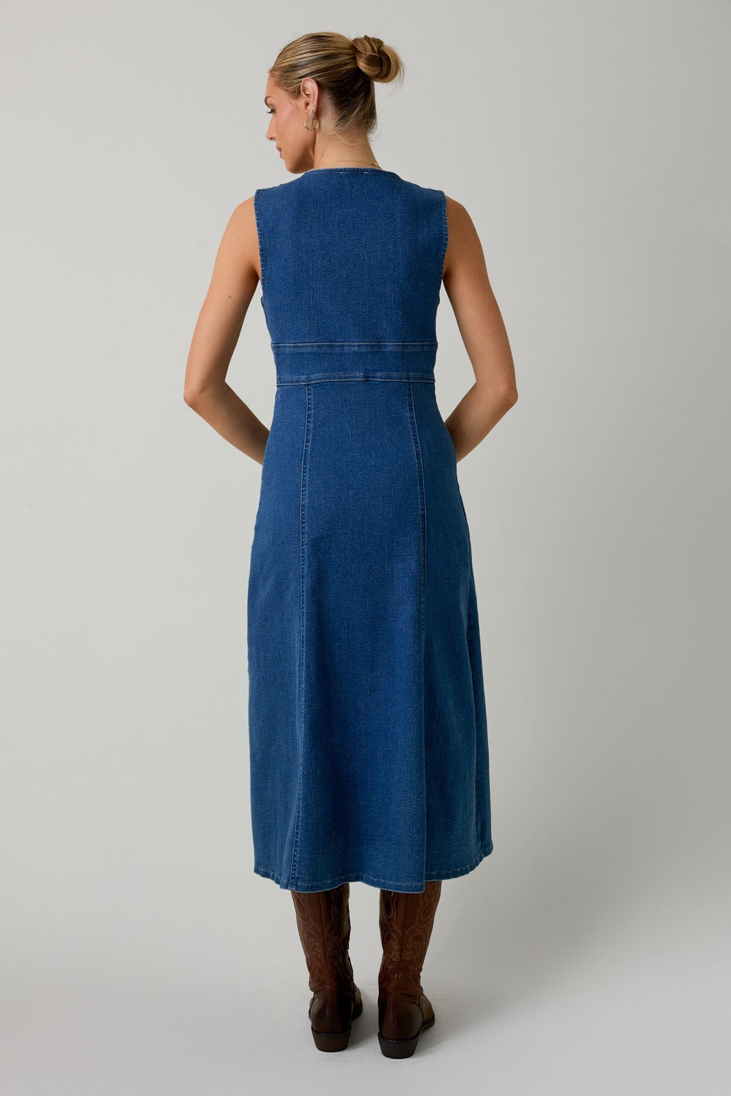 Bethany Denim Maxi Dress