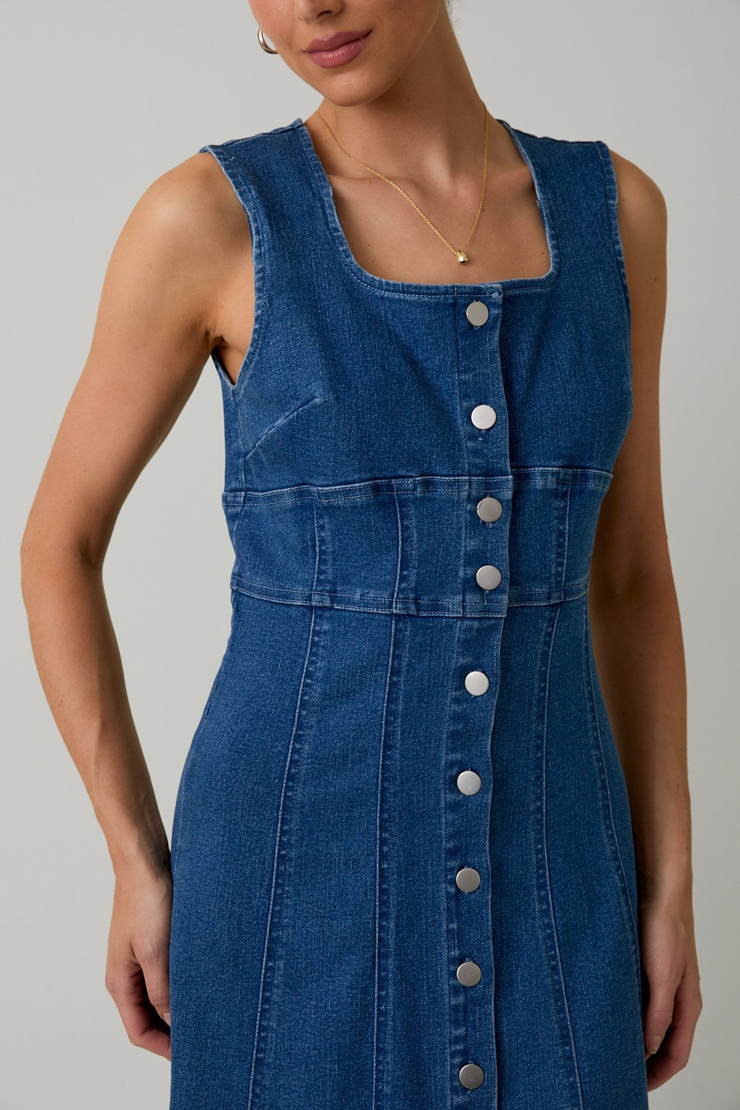 Bethany Denim Maxi Dress