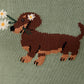 Sophie Dachshund Sage Sweater