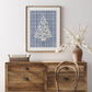 Plaid Joy Tree Christmas Art Print: 8"x10"